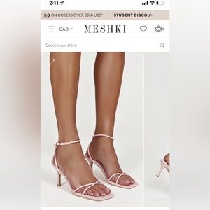 MESHKI HEELS SIZE 5